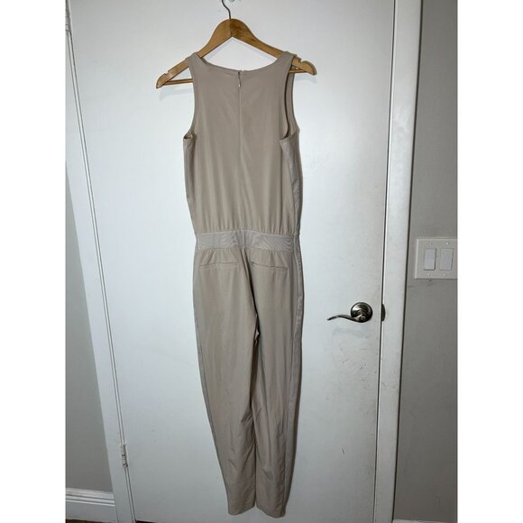 Athleta Brooklyn Jumpsuit, Cream, Size 4 tall - Picture 6 of 10